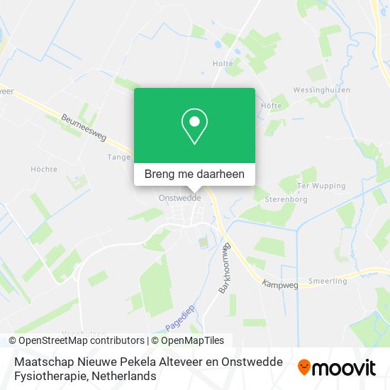Maatschap Nieuwe Pekela Alteveer en Onstwedde Fysiotherapie kaart