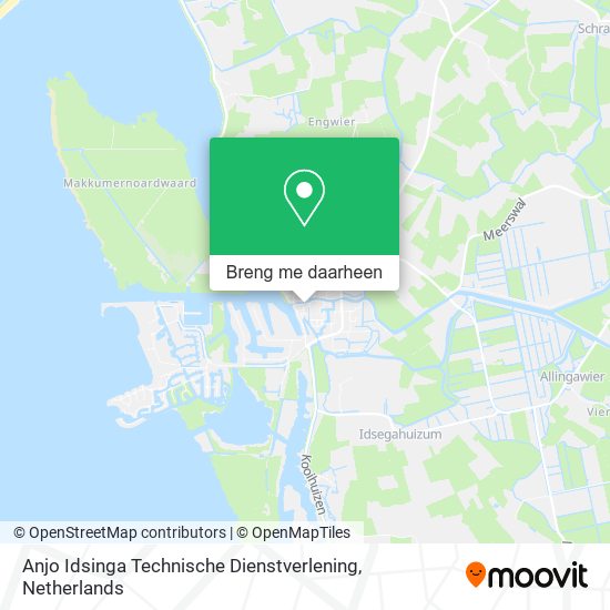 Anjo Idsinga Technische Dienstverlening kaart