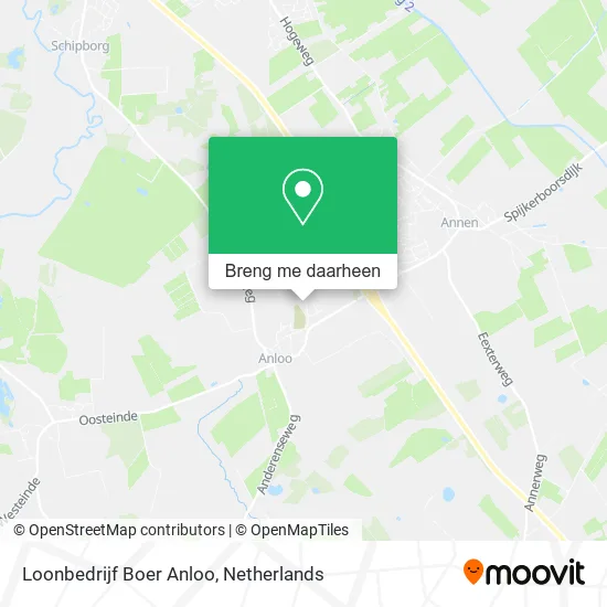 Loonbedrijf Boer Anloo kaart