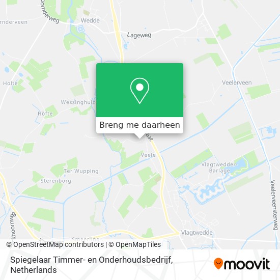 Spiegelaar Timmer- en Onderhoudsbedrijf kaart