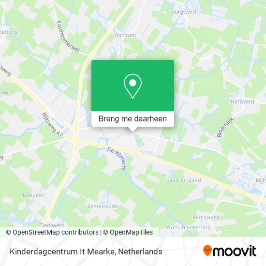 Kinderdagcentrum It Mearke kaart