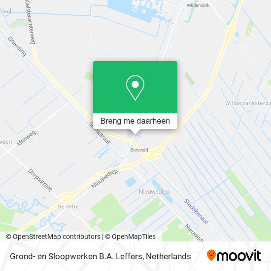 Grond- en Sloopwerken B.A. Leffers kaart