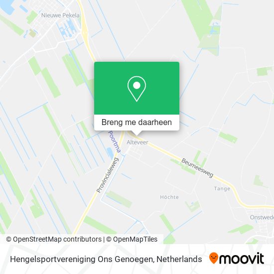 Hengelsportvereniging Ons Genoegen kaart