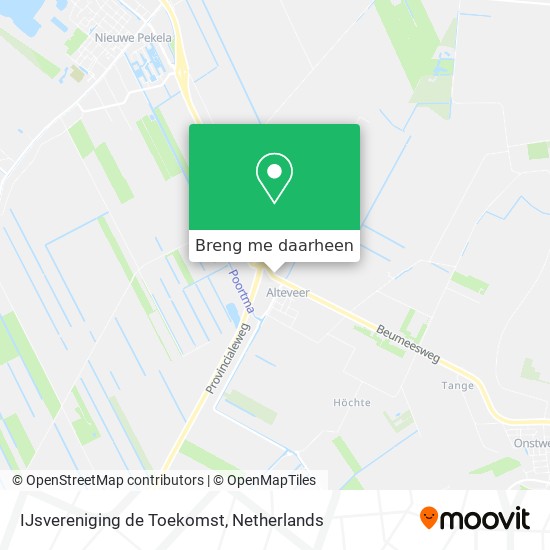 IJsvereniging de Toekomst kaart