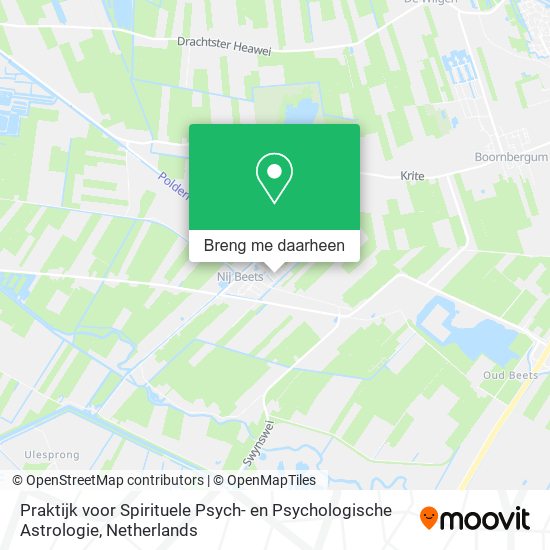 Praktijk voor Spirituele Psych- en Psychologische Astrologie kaart