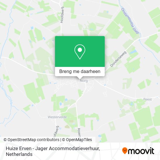 Huize Erven - Jager Accommodatieverhuur kaart