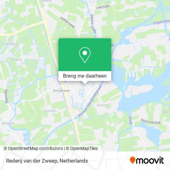 Rederij van der Zweep kaart