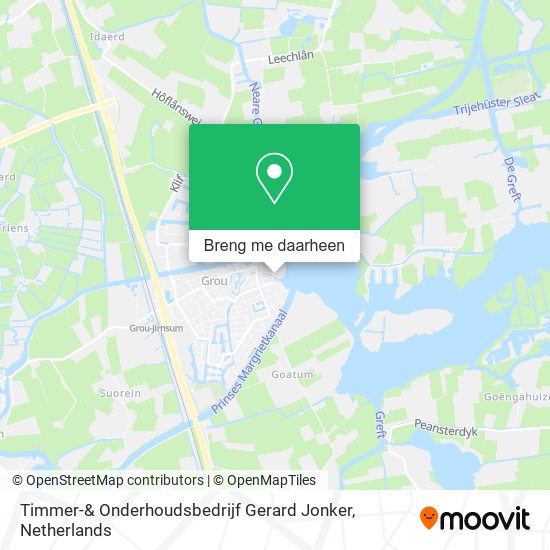 Timmer-& Onderhoudsbedrijf Gerard Jonker kaart