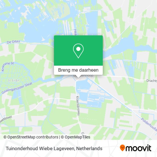 Tuinonderhoud Wiebe Lageveen kaart
