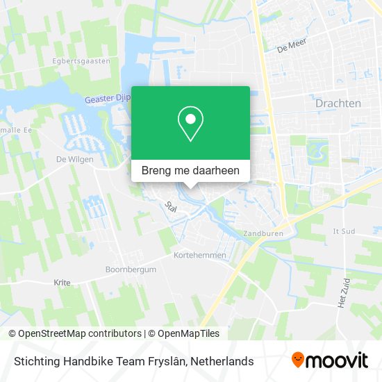 Stichting Handbike Team Fryslân kaart