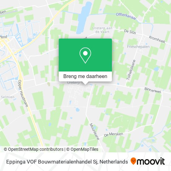 Eppinga VOF Bouwmaterialenhandel Sj kaart