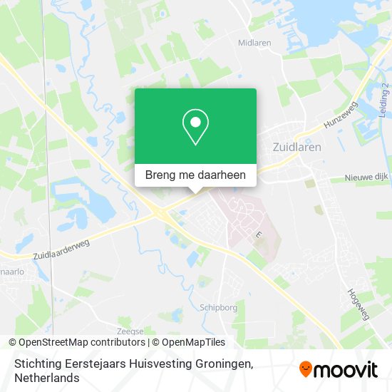 Stichting Eerstejaars Huisvesting Groningen kaart