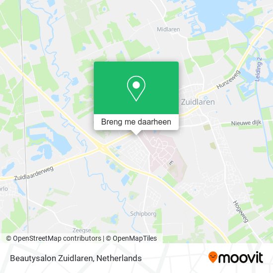 Beautysalon Zuidlaren kaart