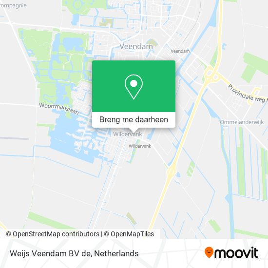 Weijs Veendam BV de kaart