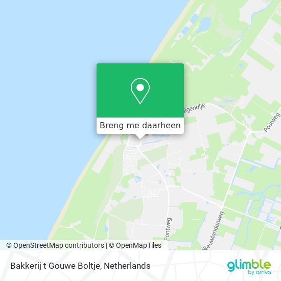 Bakkerij t Gouwe Boltje kaart