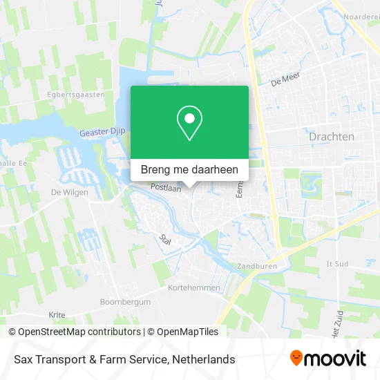 Sax Transport & Farm Service kaart