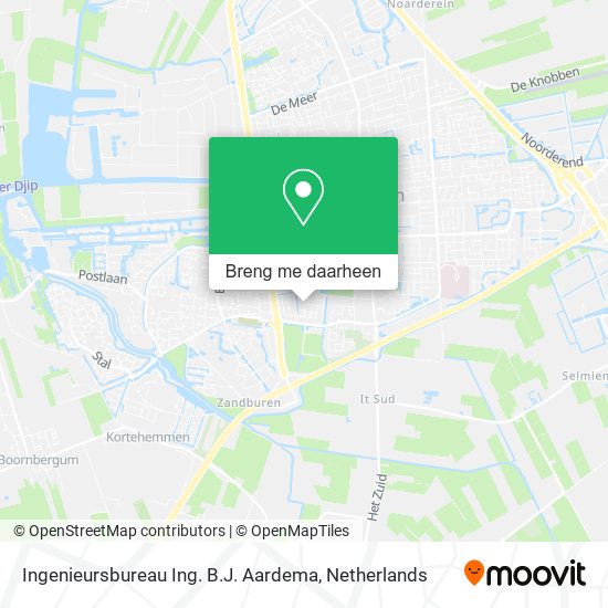 Ingenieursbureau Ing. B.J. Aardema kaart