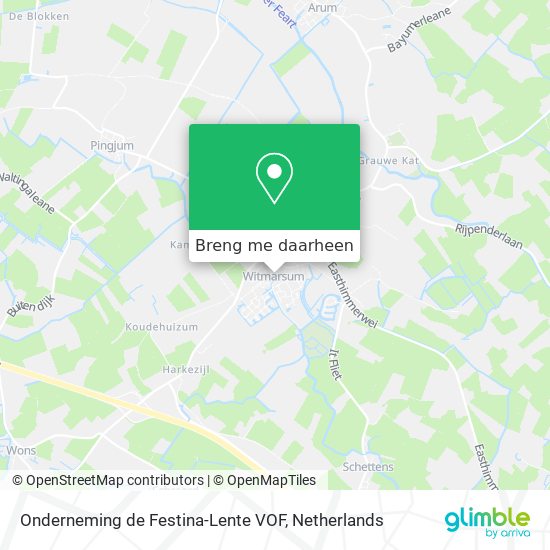 Onderneming de Festina-Lente VOF kaart