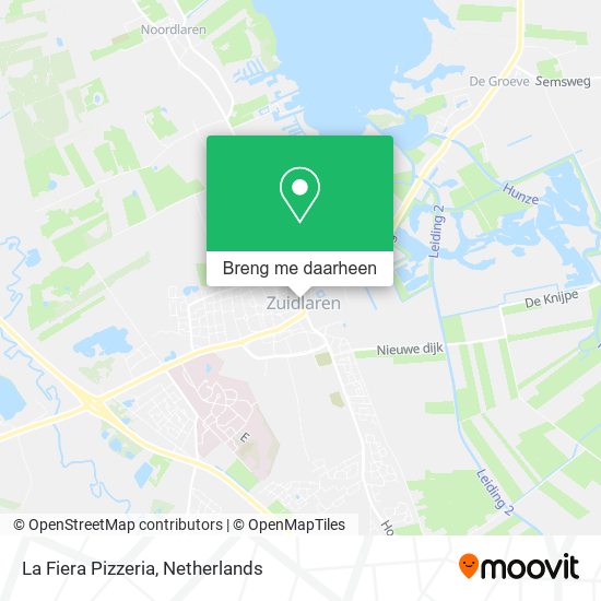 La Fiera Pizzeria kaart