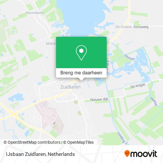 IJsbaan Zuidlaren kaart