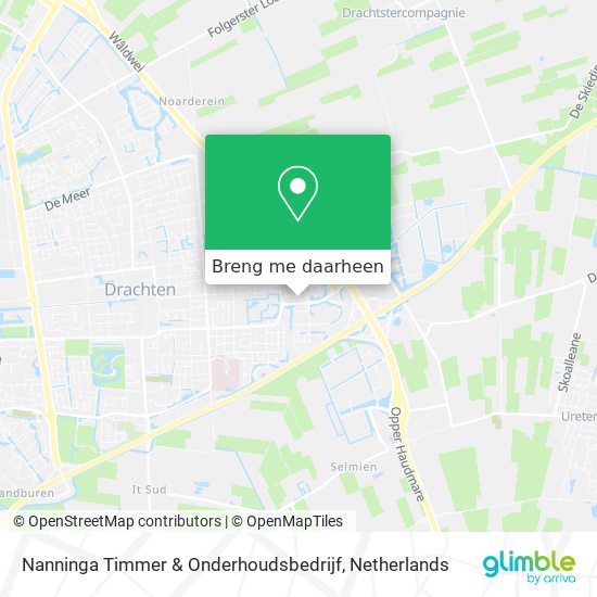 Nanninga Timmer & Onderhoudsbedrijf kaart