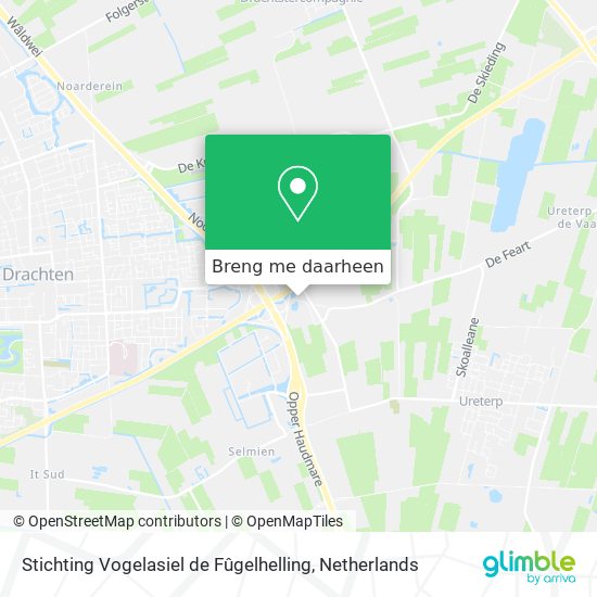 Stichting Vogelasiel de Fûgelhelling kaart