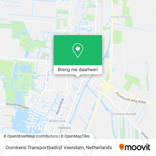 Oomkens Transportbedrijf Veendam kaart