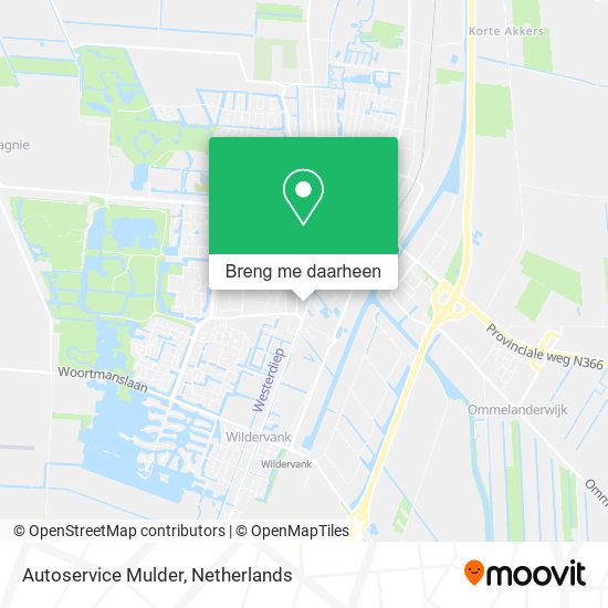 Autoservice Mulder kaart