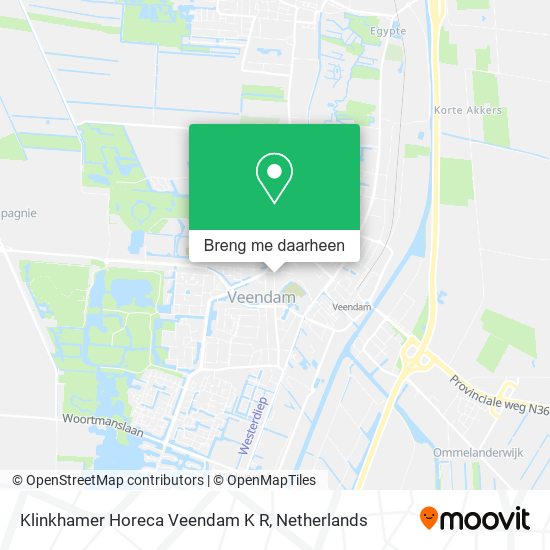 Klinkhamer Horeca Veendam K R kaart