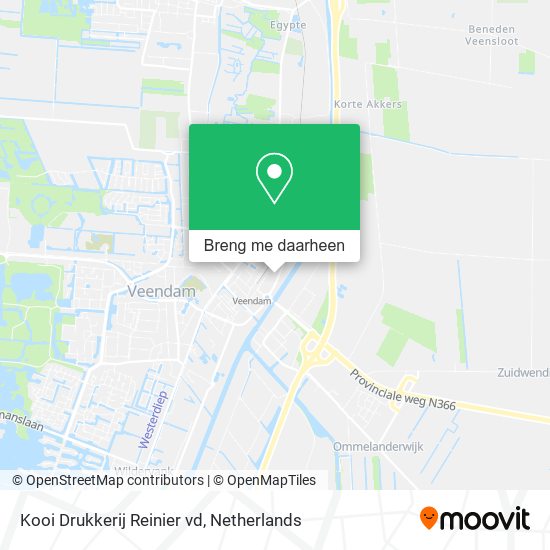 Kooi Drukkerij Reinier vd kaart