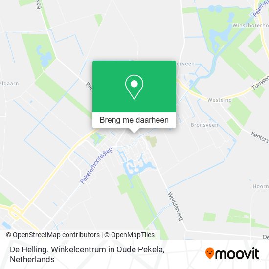 De Helling. Winkelcentrum in Oude Pekela kaart