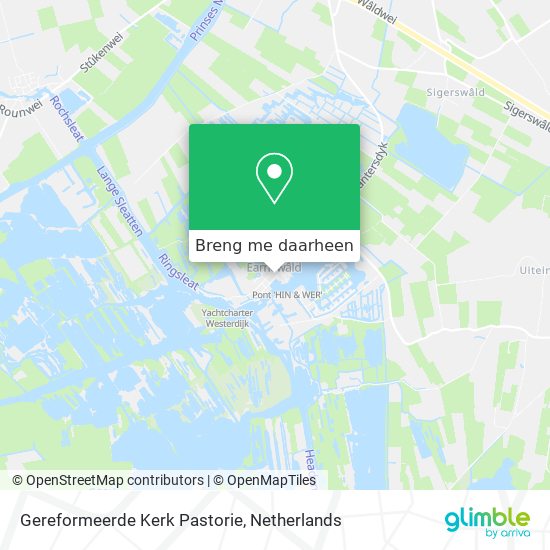 Gereformeerde Kerk Pastorie kaart