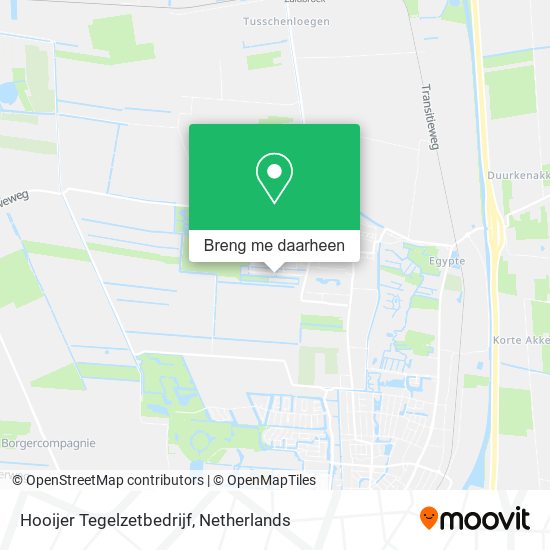 Hooijer Tegelzetbedrijf kaart