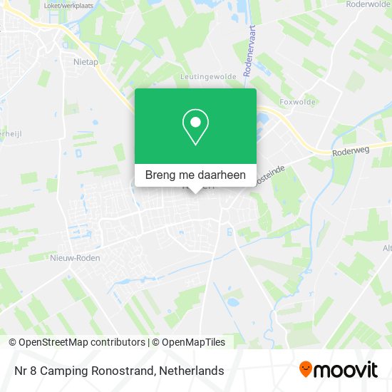 Nr 8 Camping Ronostrand kaart