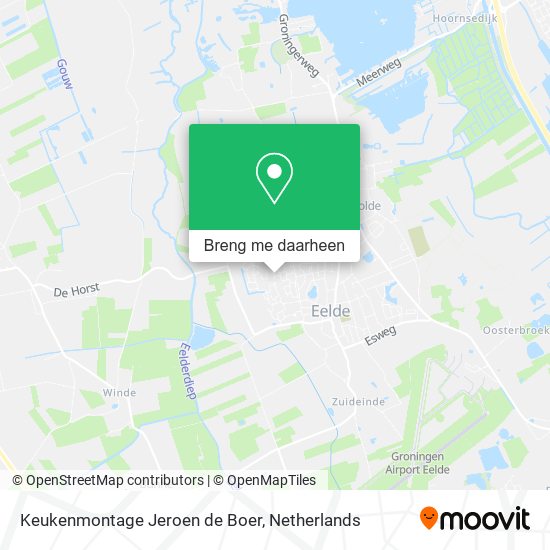 Keukenmontage Jeroen de Boer kaart