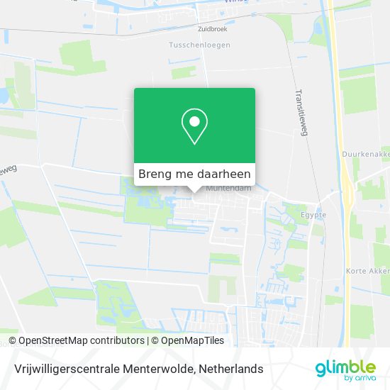 Vrijwilligerscentrale Menterwolde kaart