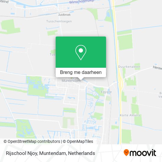 Rijschool Njoy, Muntendam kaart