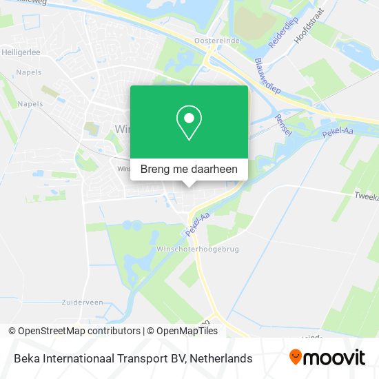 Beka Internationaal Transport BV kaart