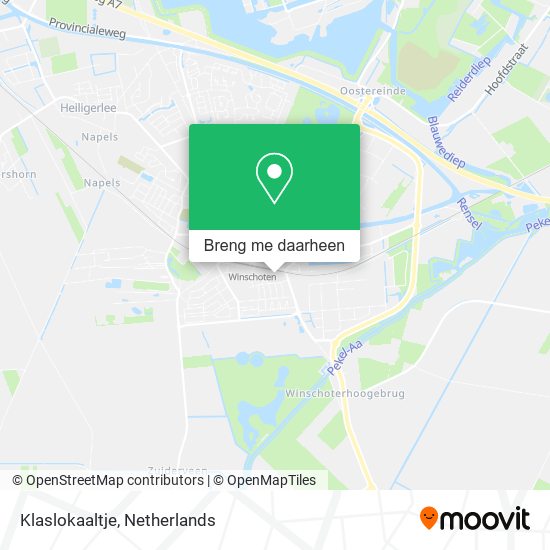 Klaslokaaltje kaart