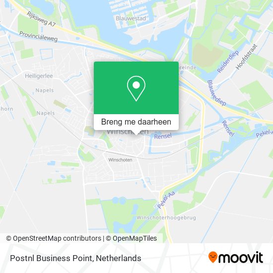 Postnl Business Point kaart