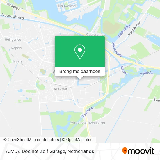 A.M.A. Doe het Zelf Garage kaart