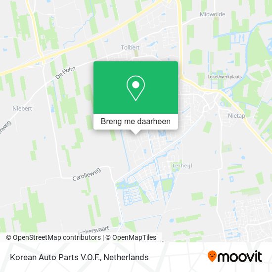 Korean Auto Parts V.O.F. kaart