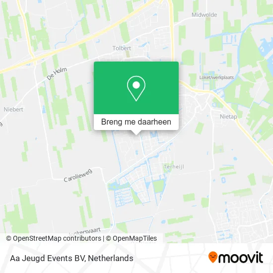 Aa Jeugd Events BV kaart