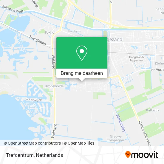 Trefcentrum kaart