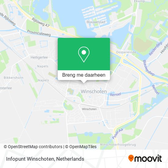 Infopunt Winschoten kaart