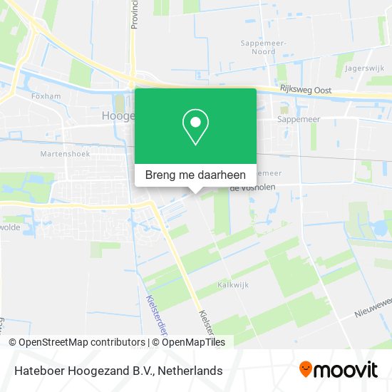 Hateboer Hoogezand B.V. kaart