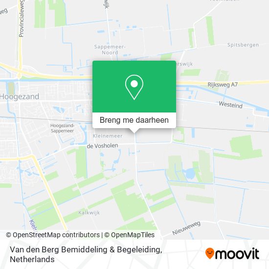 Van den Berg Bemiddeling & Begeleiding kaart
