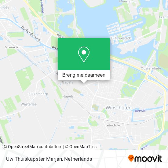 Uw Thuiskapster Marjan kaart