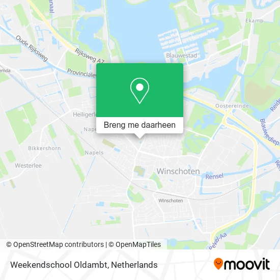 Weekendschool Oldambt kaart