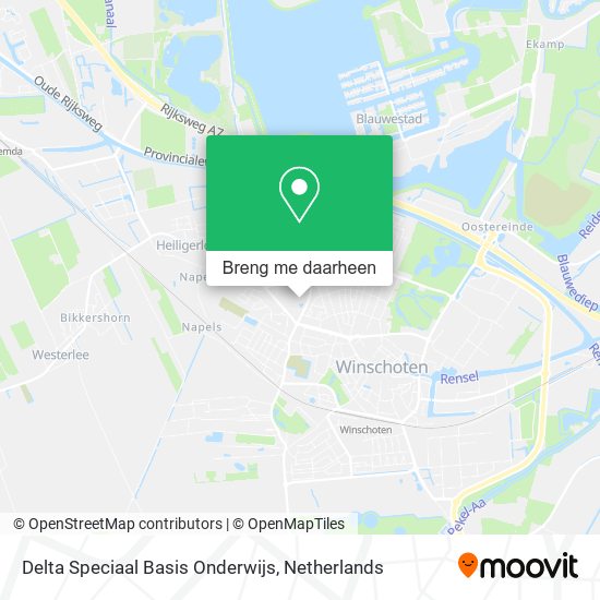Delta Speciaal Basis Onderwijs kaart